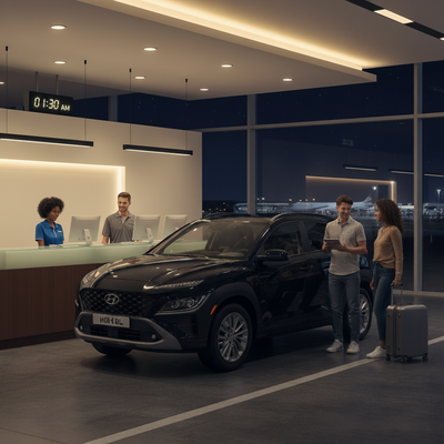 Are Car Rental Counters Open 24/7 at Los Angeles Airport (LAX)?