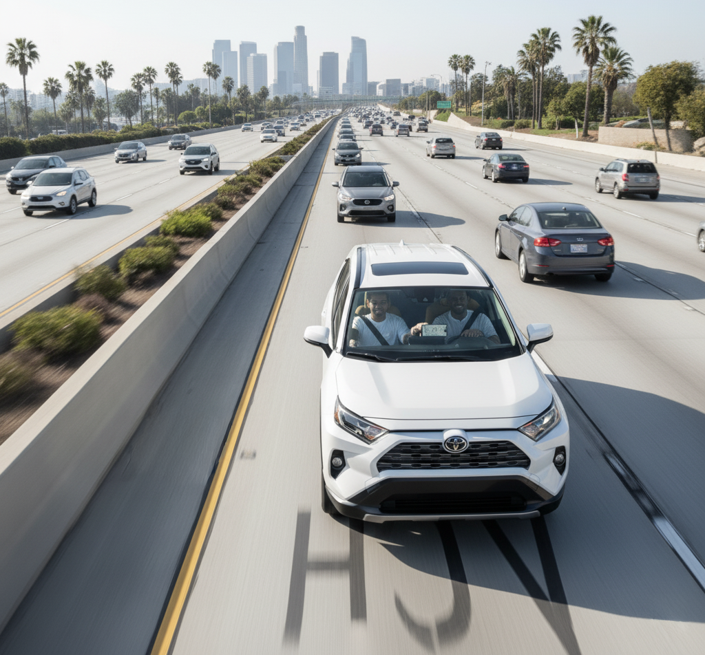 LA HOV Lanes & Carpool Rules for Visitors with Rental Cars