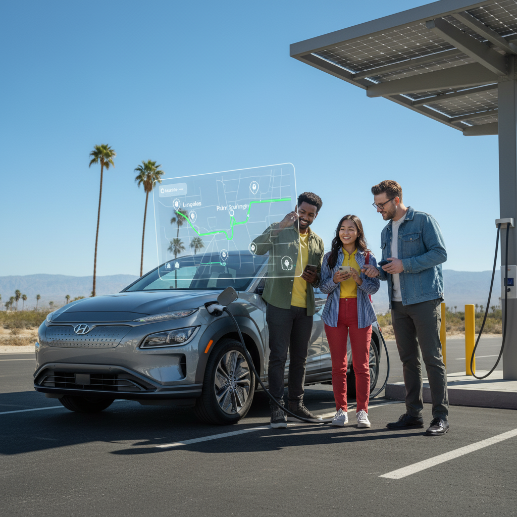EV Road Trip LA–Palm Springs: Charging Stops & Planner