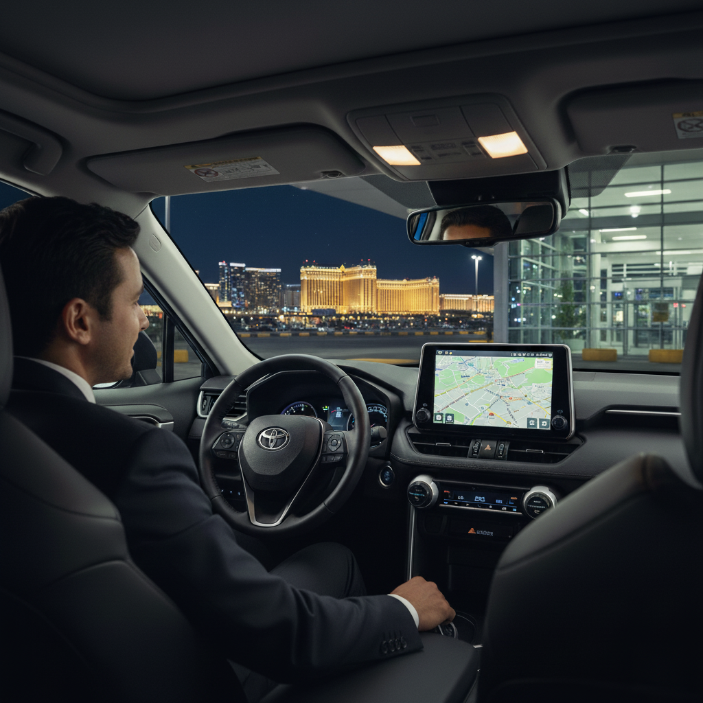 How do after-hours car rental pickup and drop-off work at Las Vegas Airport (LAS)?