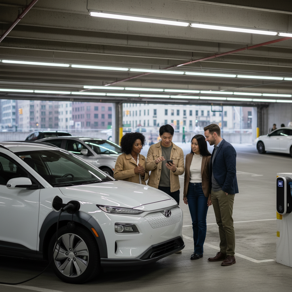 NYC EV Rentals: Garage Charging, Street Rules & Apps
