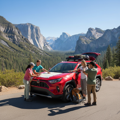 Can I drive a rental car into Yosemite without timed entry in summer?
