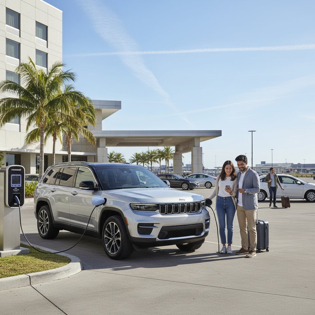 Hotel Chargers Near LAX: Where to Stay When You Rent an EV