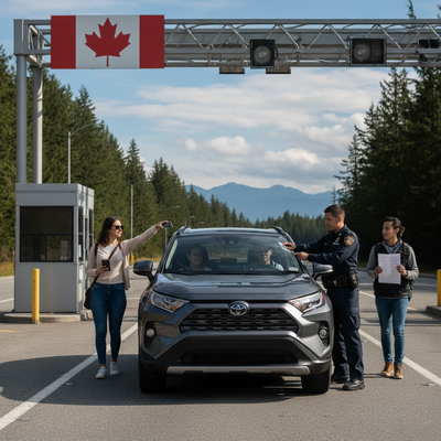 Can I drive a rental from Seattle (SEA) to Canada? Rules, insurance & fees