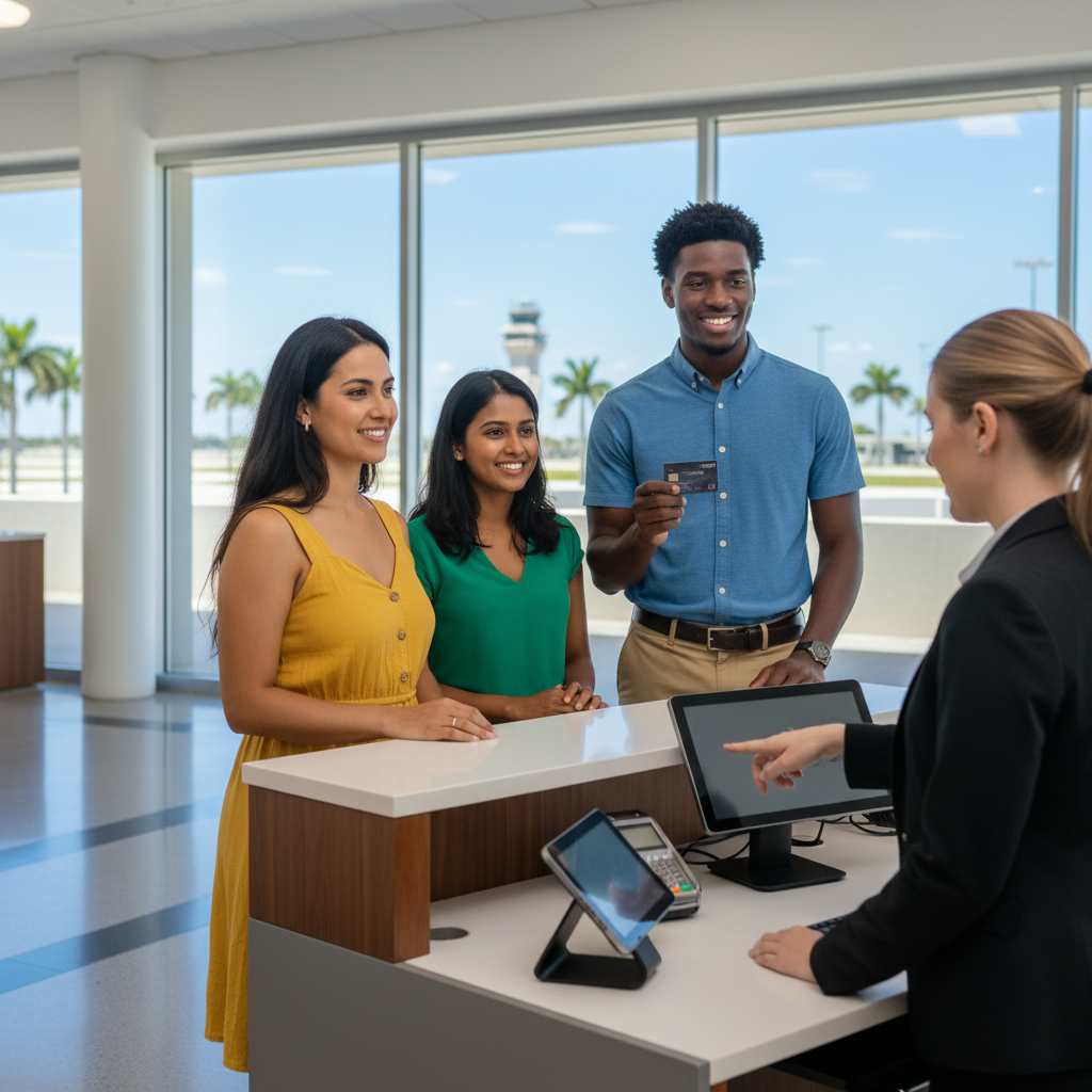 Can I rent a car at Miami Airport with a debit card only?