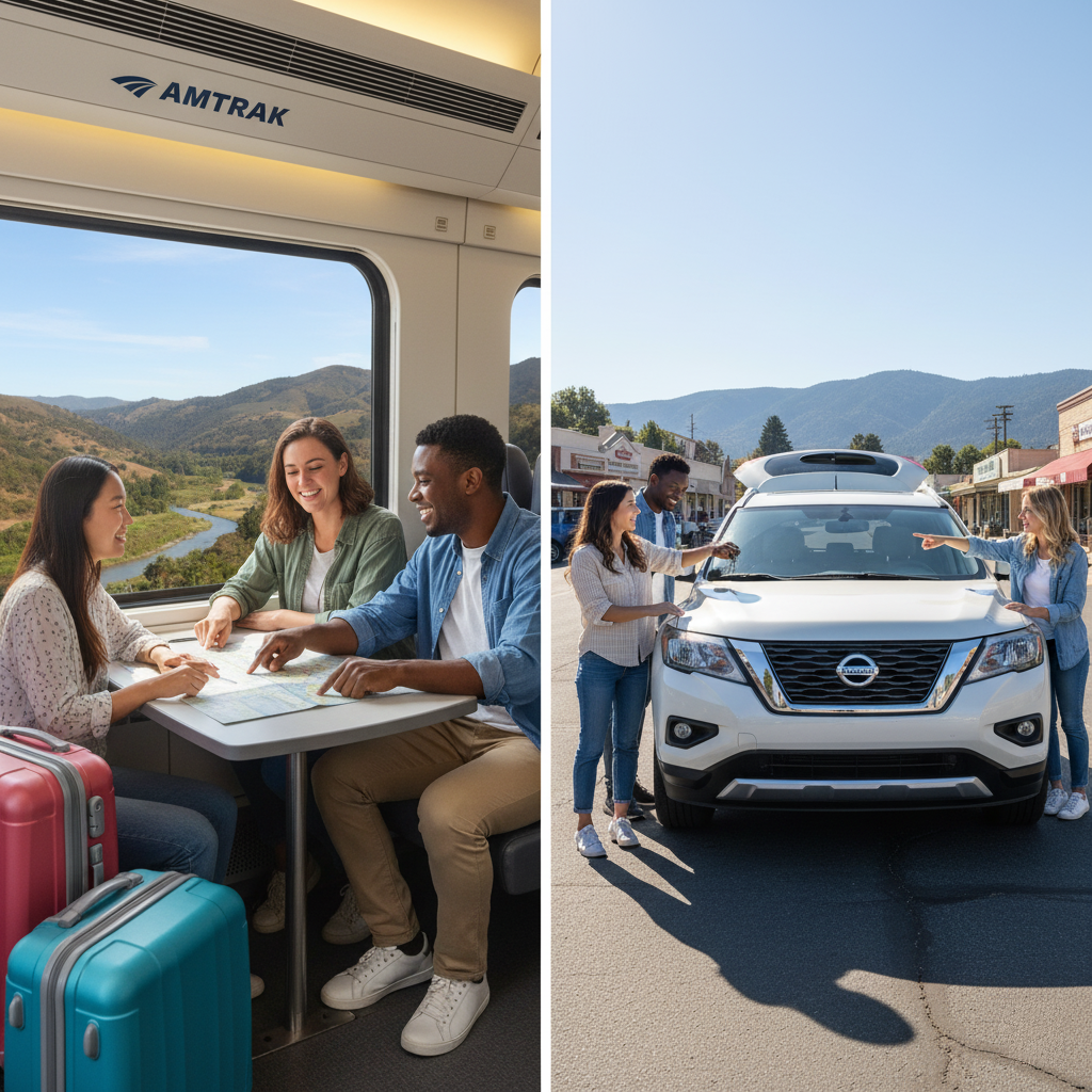 Amtrak + Car Rental: When Train‑Plus‑Drive Beats Flying