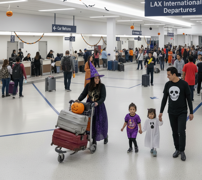 LAX Halloween Airport Survival: Costumes, Security & Car Returns