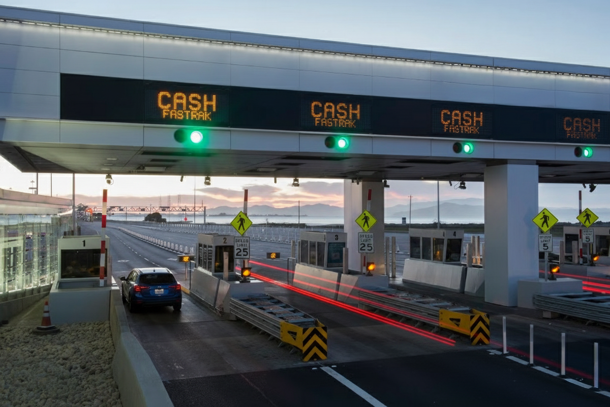 How do tolls work with a rental car from San Francisco (SFO)? FasTrak & bridges