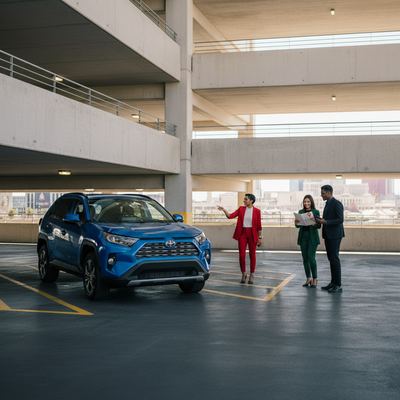 Is parking free on the Las Vegas Strip for rental cars—and where?