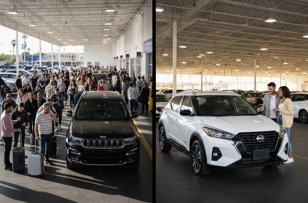 Is Off‑Airport Cheaper Midweek for Las Vegas Rentals than Weekends?