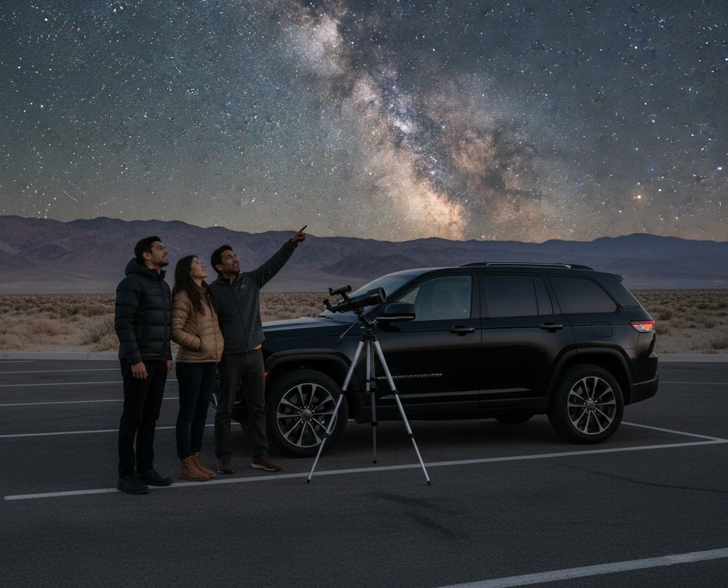 Las Vegas to Death Valley at Night: Safe Driving & Parking Etiquette