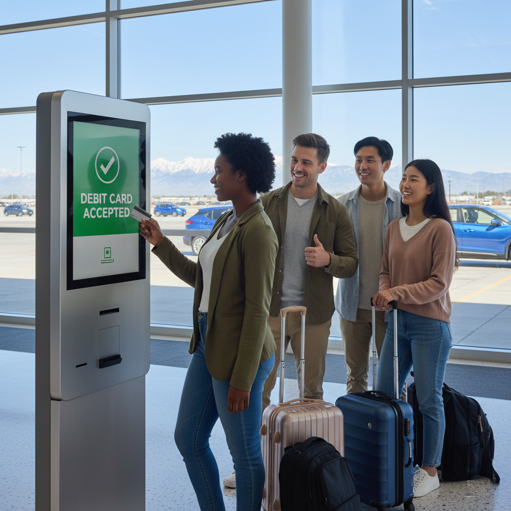 Can I rent a car at Denver Airport (DEN) with a debit card only?