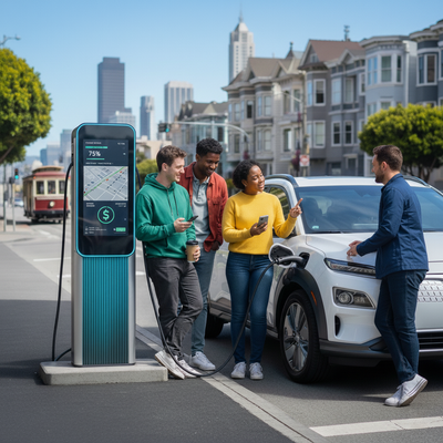 Is renting an EV in San Francisco practical, and how do I charge it?