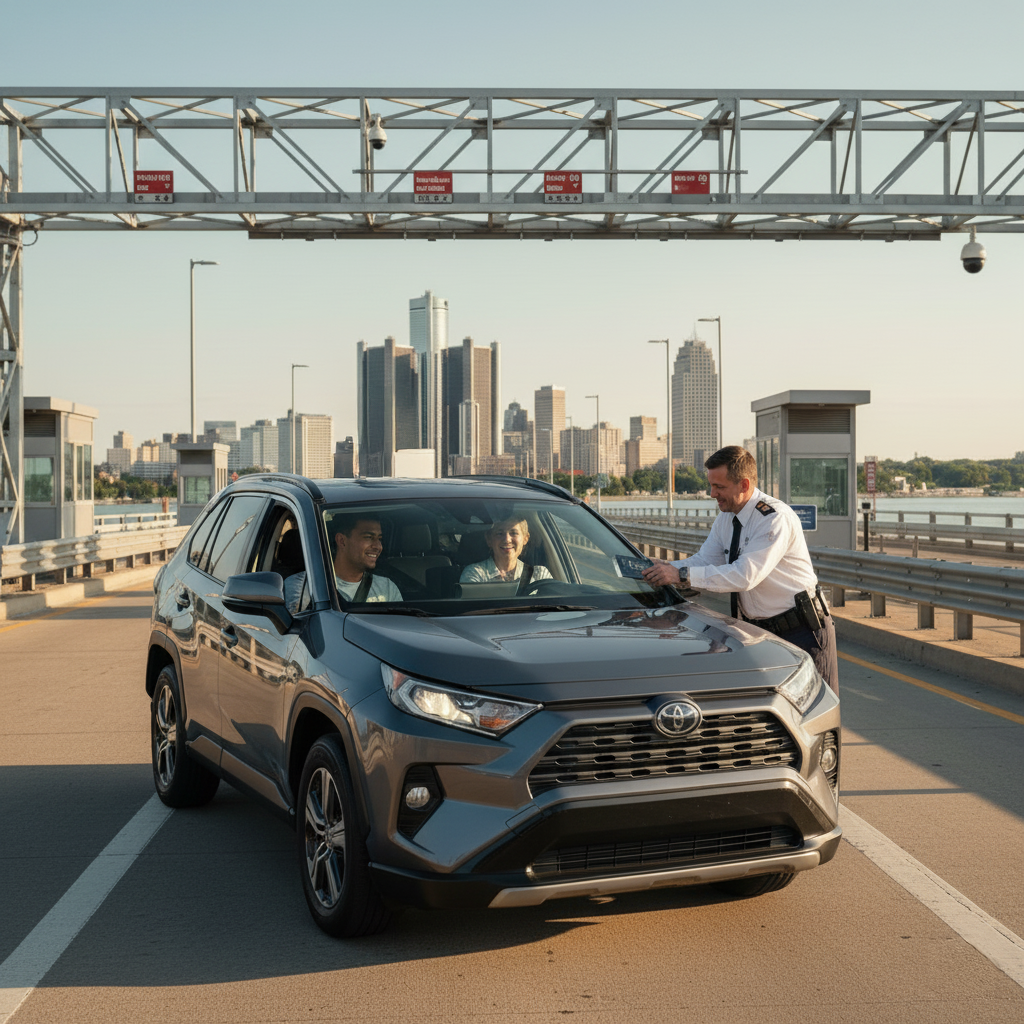 Can I drive a rental from Detroit (DTW) to Canada? What to know at the border