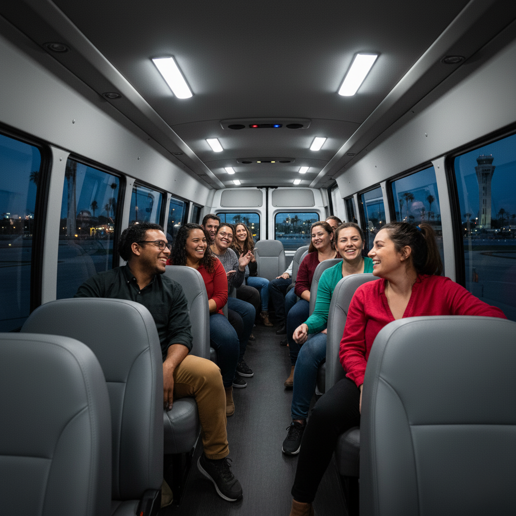 Where can I rent a 10‑ or 12‑passenger van at Phoenix Sky Harbor (PHX)?