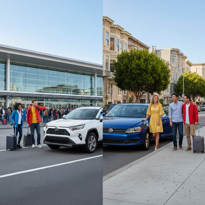 Should I rent at SFO or in the city—what’s faster to downtown?