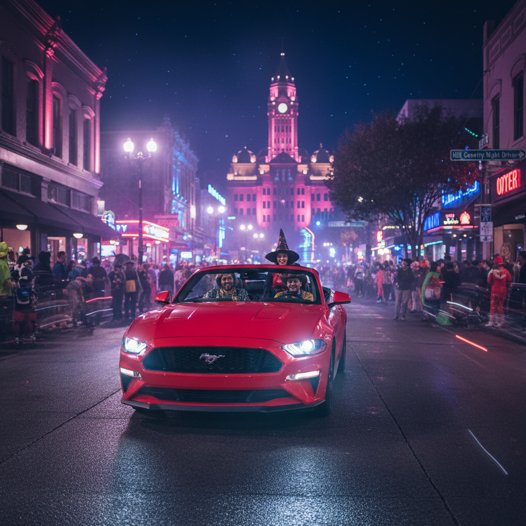 Austin Halloween by Car: Sixth Street, Haunted Hotels & Night Drives