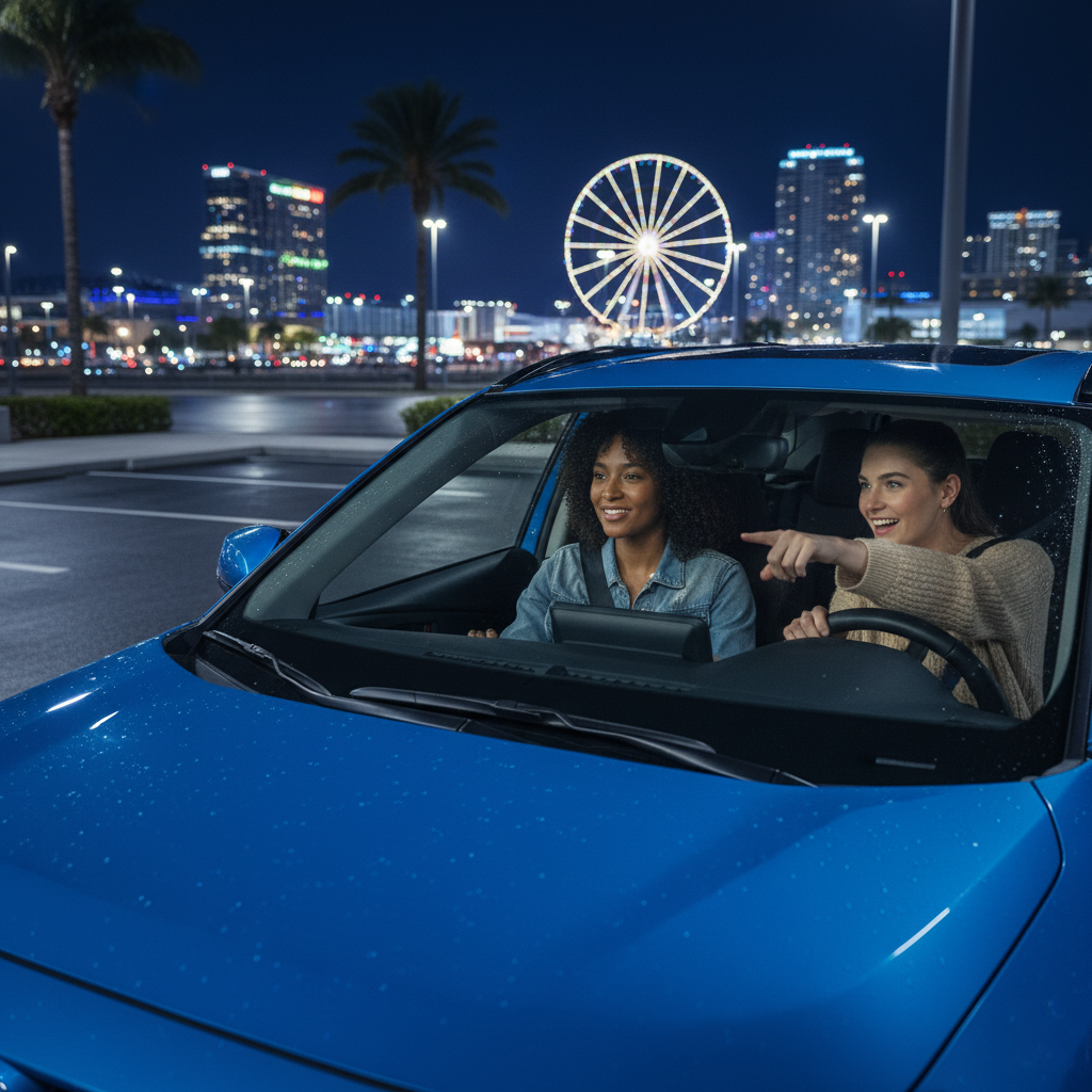 How do after‑hours car rental pickup and drop‑off work at Orlando MCO?