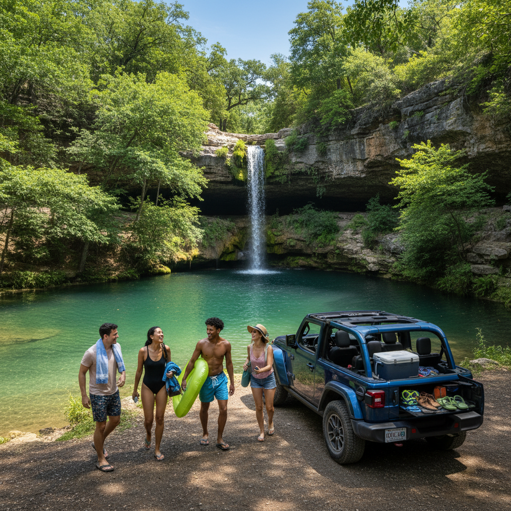 Austin to Hill Country Swimming Holes: Hamilton, Blue Hole & Jacob’s Well