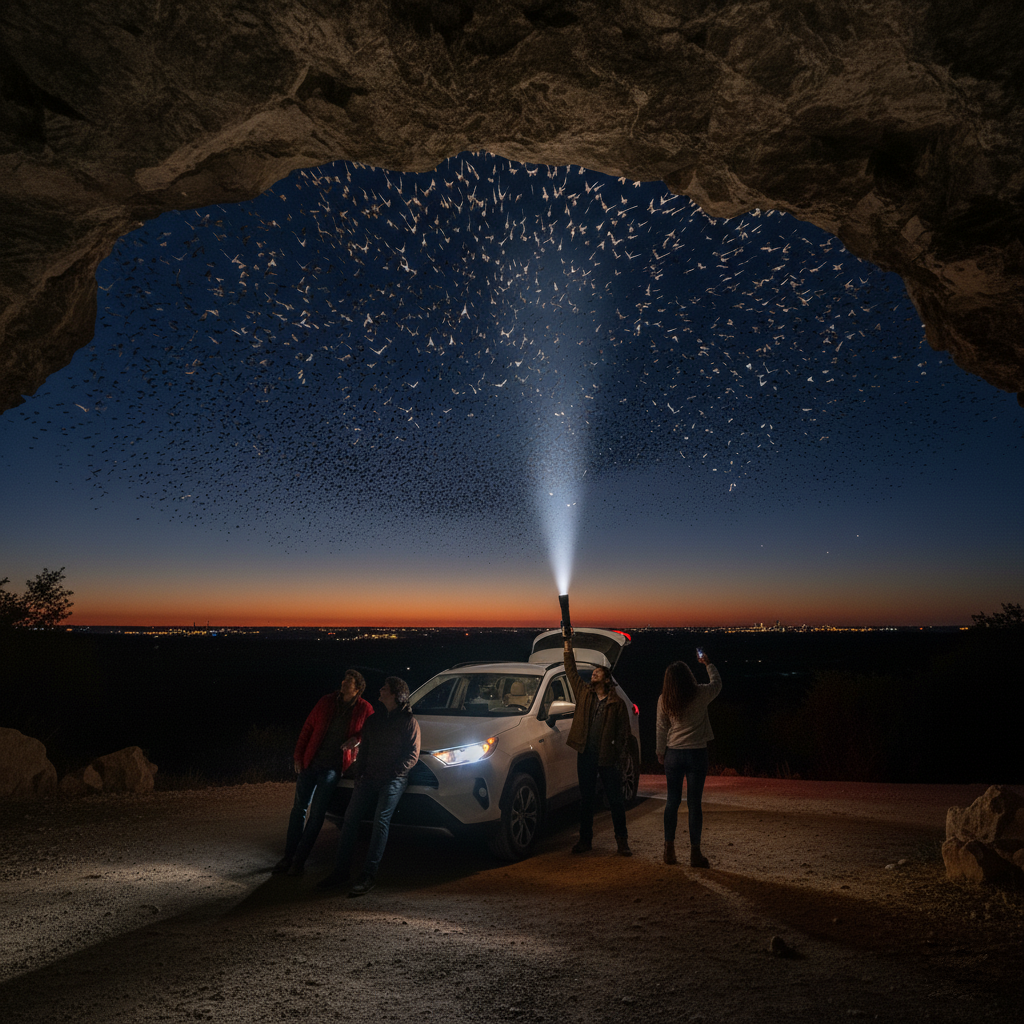 Best Places to See Bats near Austin by Car: Bridges & Caves