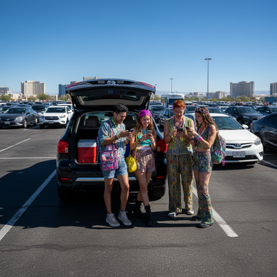 Las Vegas Festivals by Car: Life Is Beautiful & EDC Parking Tips