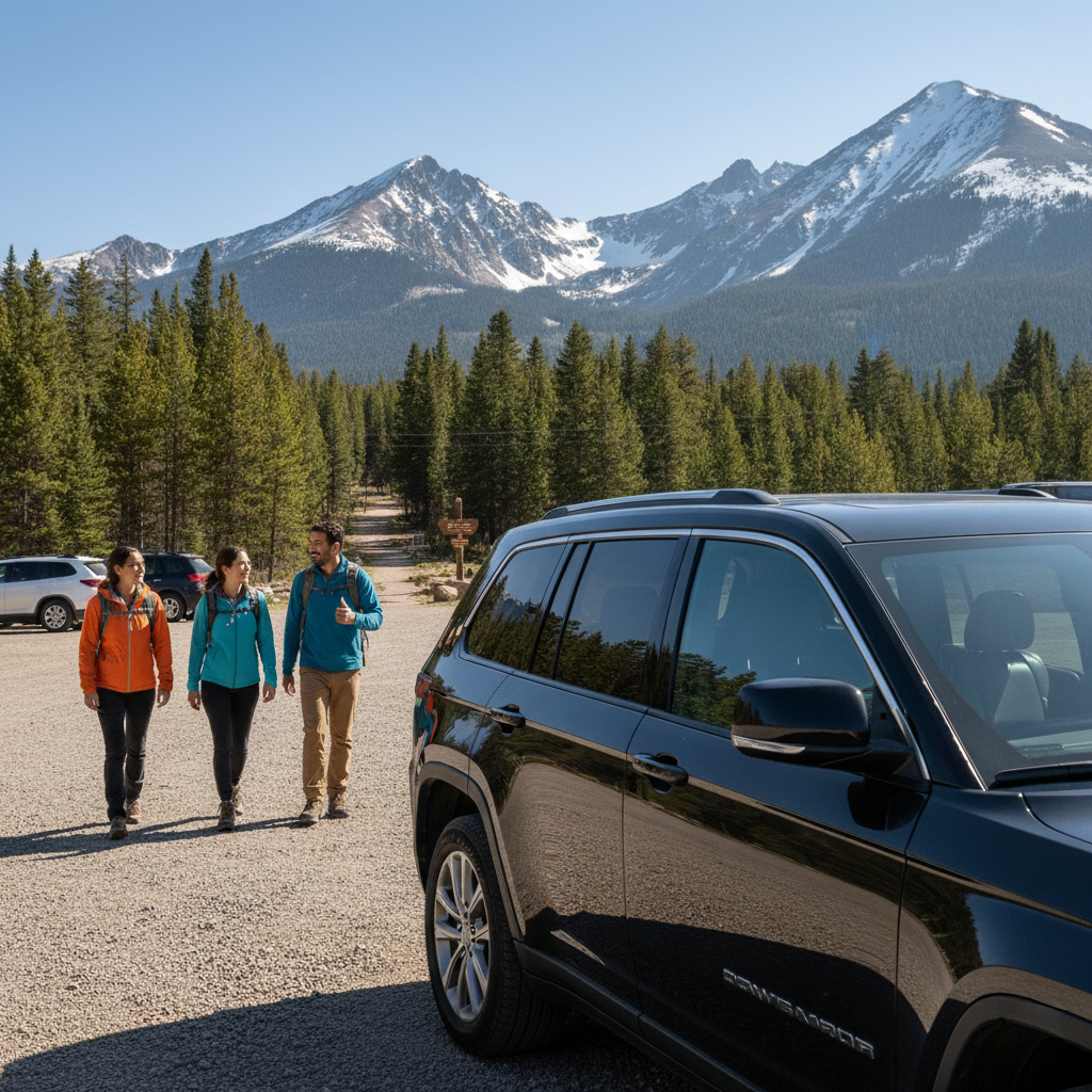 Is it safe to leave a rental car at Rocky Mountain trailheads?