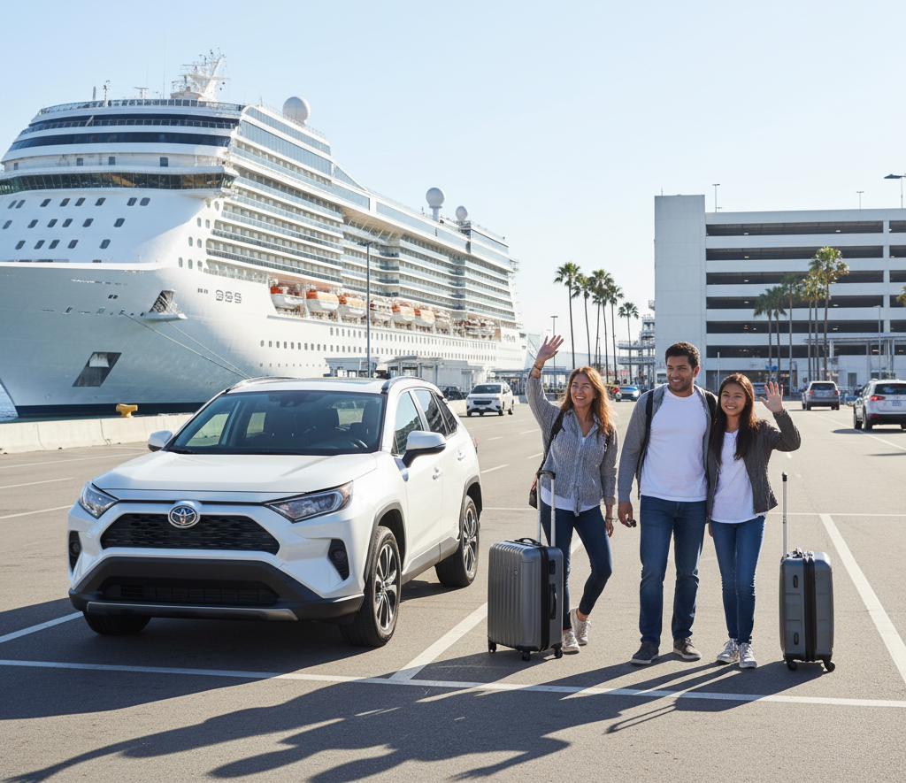 LA Cruise Terminals: Port of LA & Long Beach by Rental Car