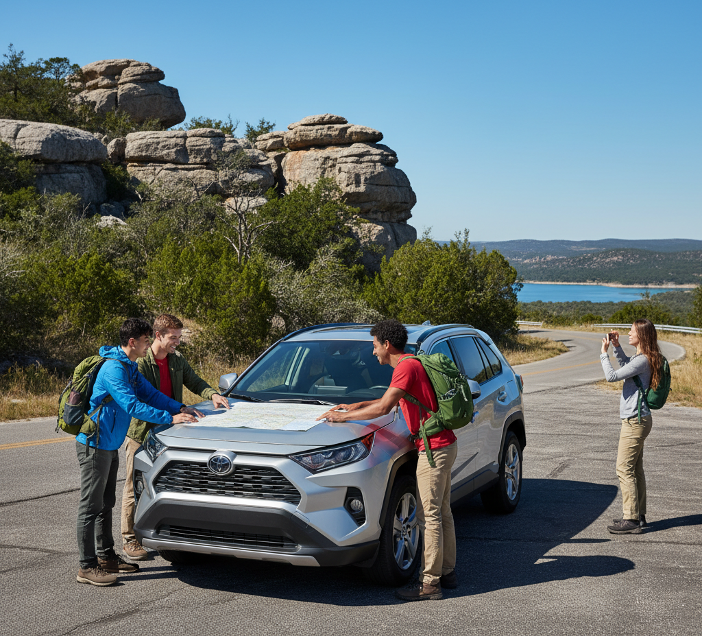 Austin to Longhorn Cavern & Inks Lake by Rental Car