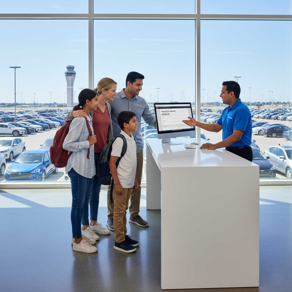 How much is the rental car deposit at Newark (EWR)?