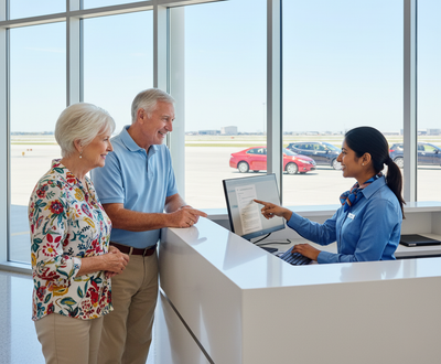 Are there age limits for senior drivers (70+) at New York JFK?