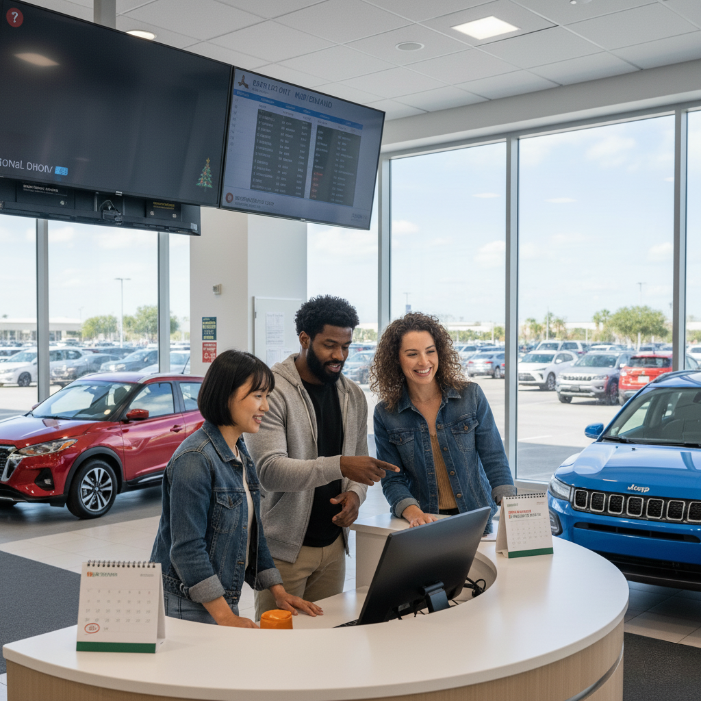 How early should I book an Orlando rental car for Christmas week?