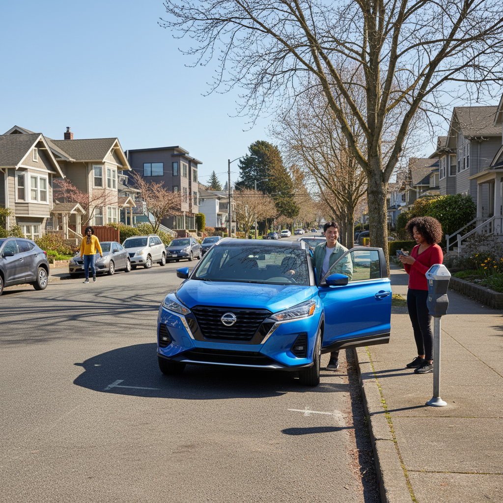 Which Seattle neighborhoods are easiest for street parking with a compact?