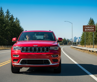 Can I drive a rental car from Seattle to Vancouver, Canada?