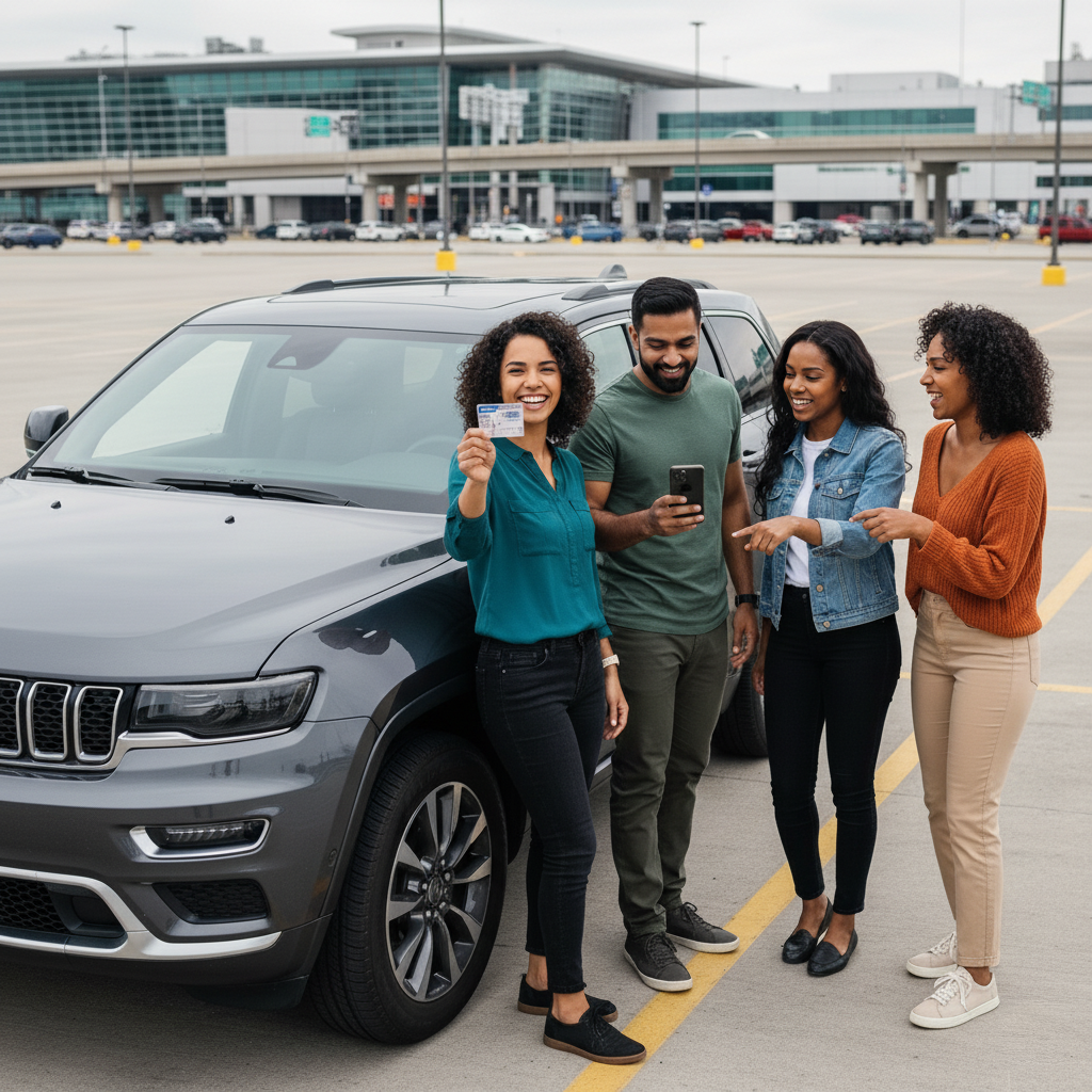 Washington Dulles (IAD) Car Rental: Driving into DC & Parking Apps