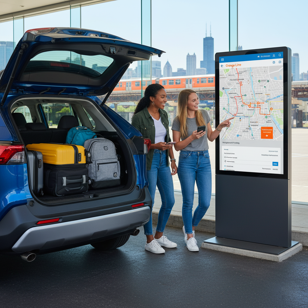 Chicago Midway (MDW) Car Rental: Orange Line, Tollways & Parking