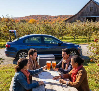 NY Fall Breweries & Cider Mills by Rental Car: Safe Plans & DD Tips