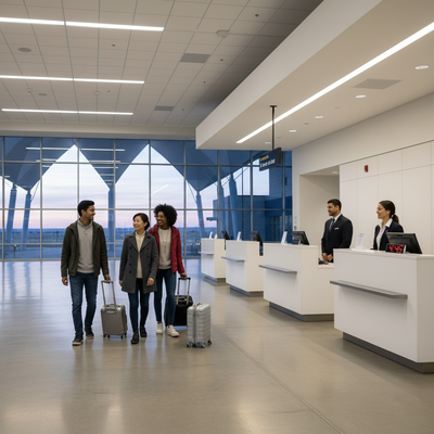 What’s the best pickup time at DEN to avoid rental counter lines?