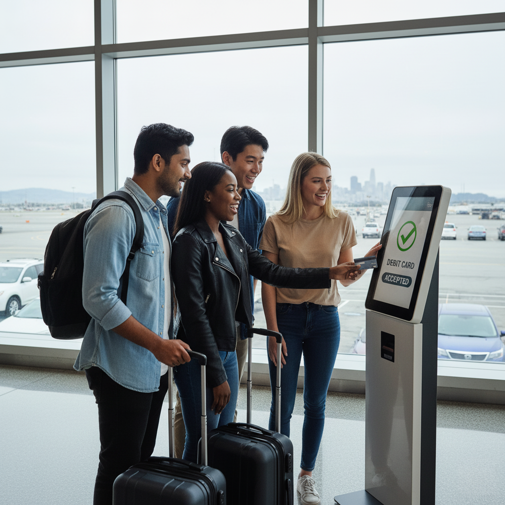 Can I rent a car at San Francisco Airport (SFO) with a debit card only?