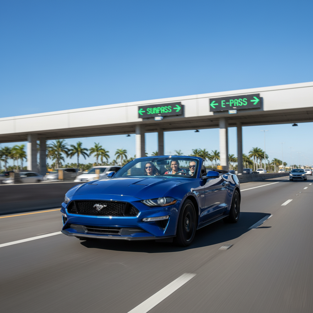 How do Florida tolls (SunPass vs E-PASS) work for Orlando rentals?