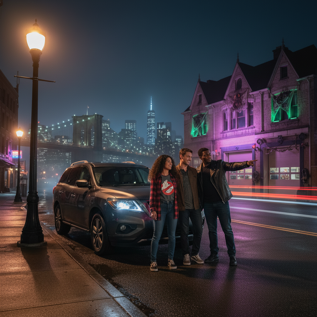 NYC Spooky Film Locations by Rental Car