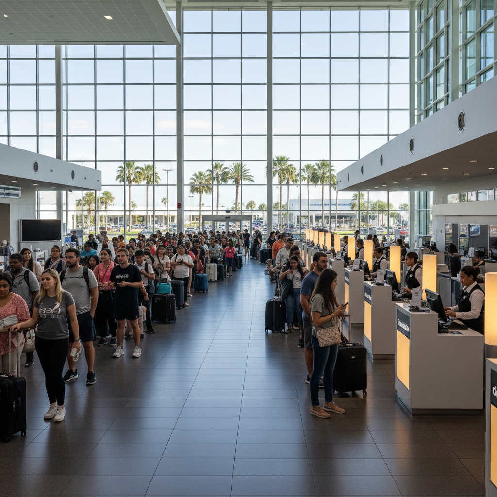 What’s the best pickup time at MCO to avoid long rental lines?