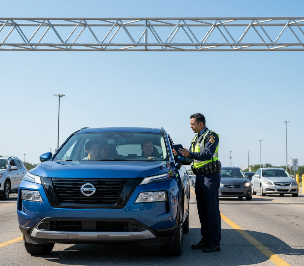 Can I drive a U.S. rental car to Canada from NYC, and what papers?