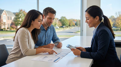 A car rental driving on a scenic road through the colorful autumn hills of Pennsylvania