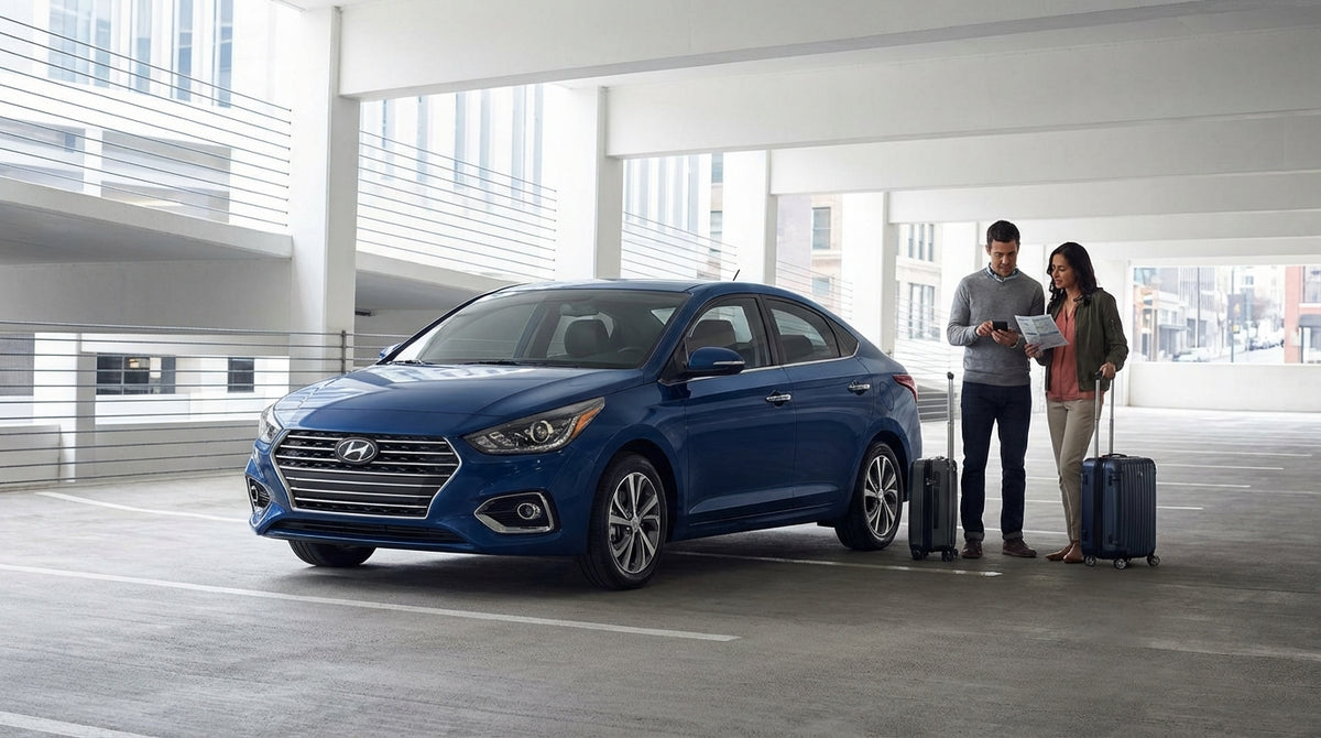 A bustling New York street with yellow cabs, skyscrapers, and a car hire vehicle in city traffic