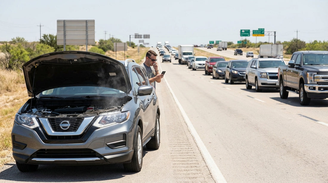 Car Overheating In Traffic: Prevention Tips & Quick Fixes: motoradvises.com/car-overheating-in-traffic/car engine overheating causes, car overheating, car overheating in traffic, coolant radiator maintenance, overheating in traffic, prevent car overheating, traffic breakdown tips, what to do when car overheats