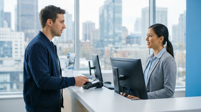A red convertible car hire driving across the Golden Gate Bridge in San Francisco on a sunny day