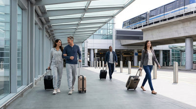 The SFO AirTrain arriving at the station for the San Francisco car rental center