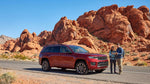A car hire on the scenic drive through the vibrant red rock formations of Red Rock Canyon just outside Las Vegas