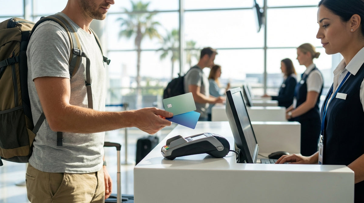 A modern white SUV for car hire parked on a street with palm trees in sunny Orlando