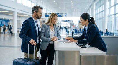 A line of modern vehicles waiting for car hire pickup at a New York airport